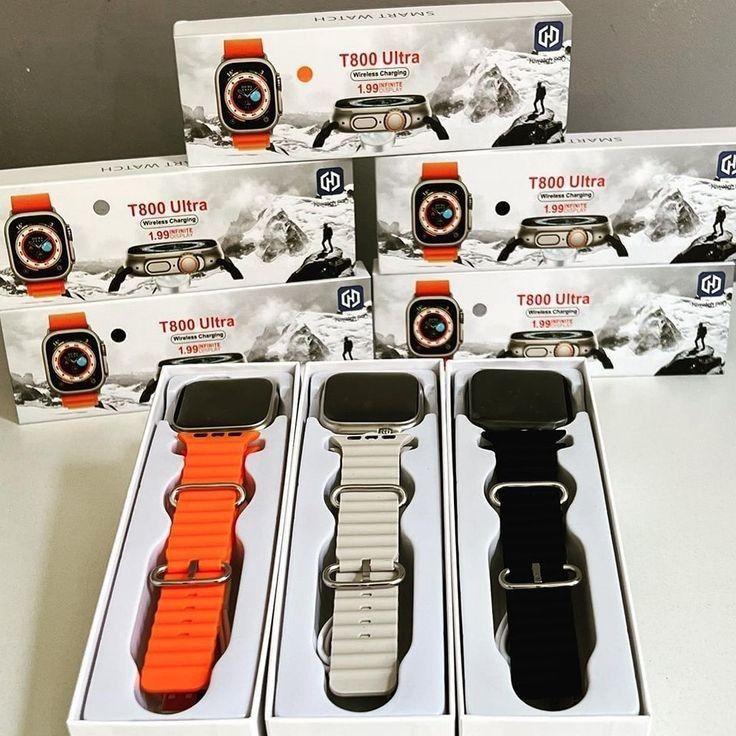 T800 Smart Watch (1.99” Display  Wireless Charging)