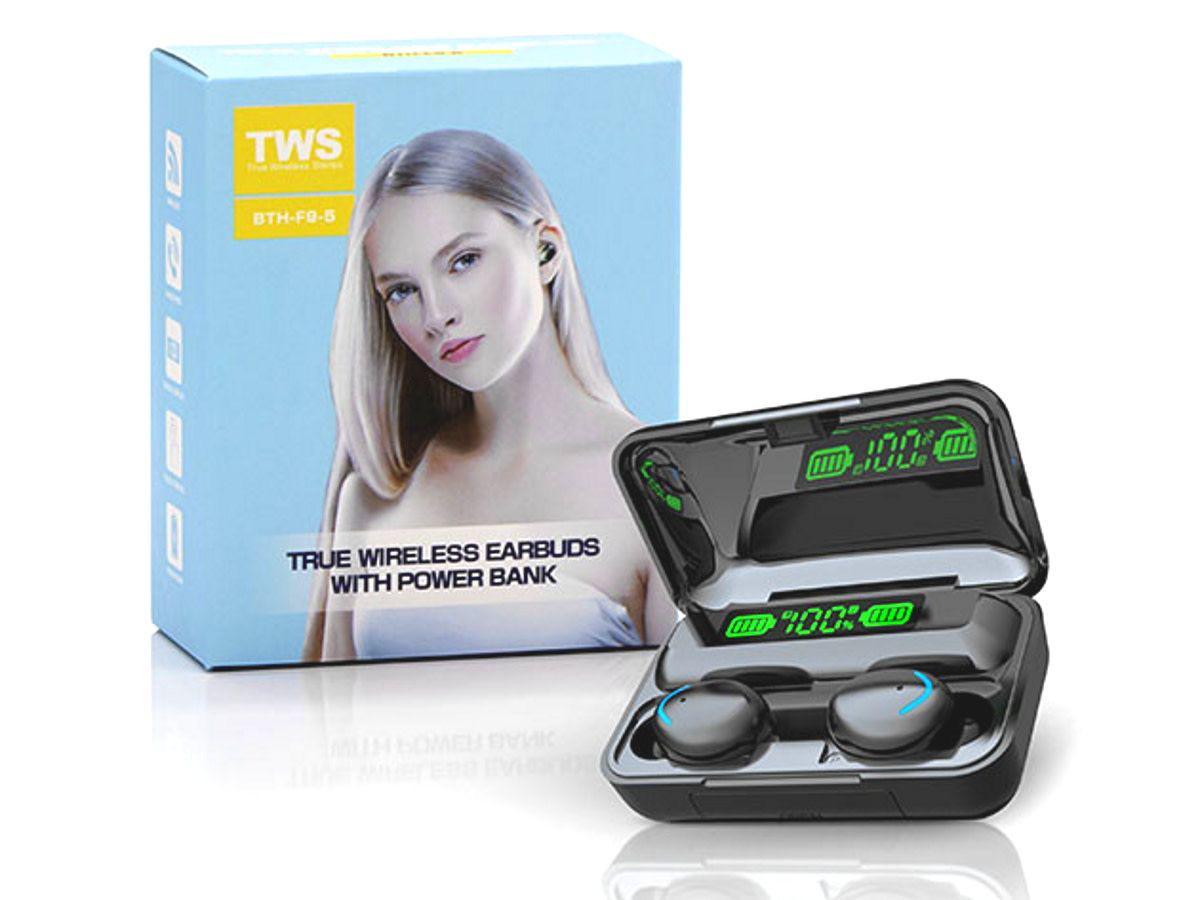 BTH-F9-5 Wireless Earbuds  – LED Display