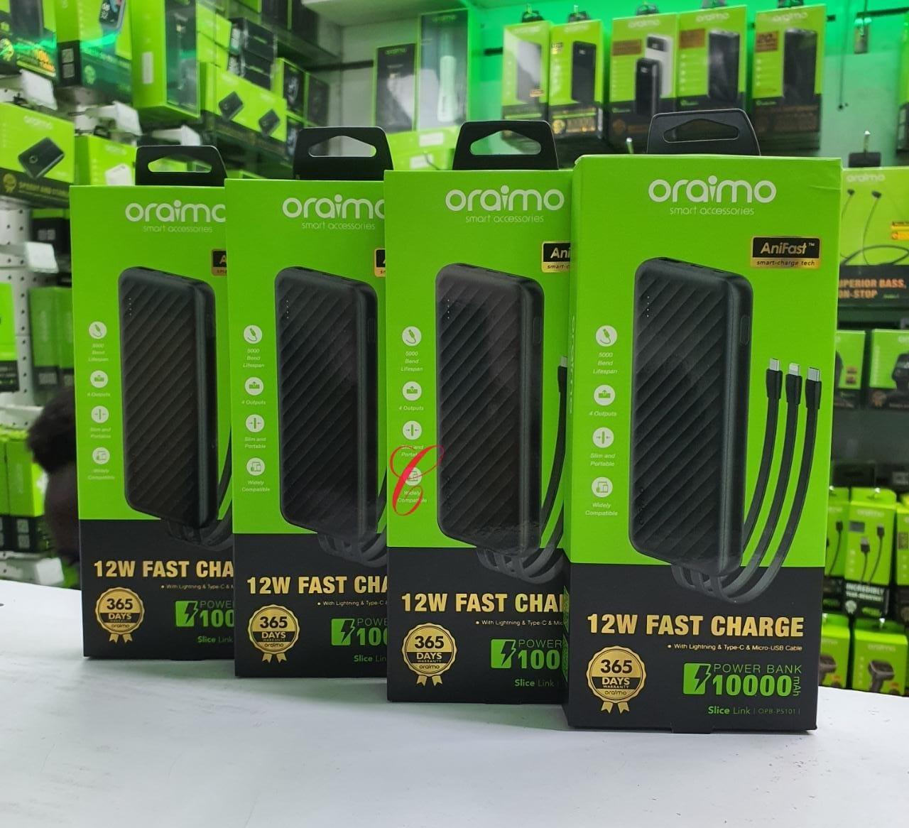 10000mAh 12W Fast Charging Power Bank (Slice Link)