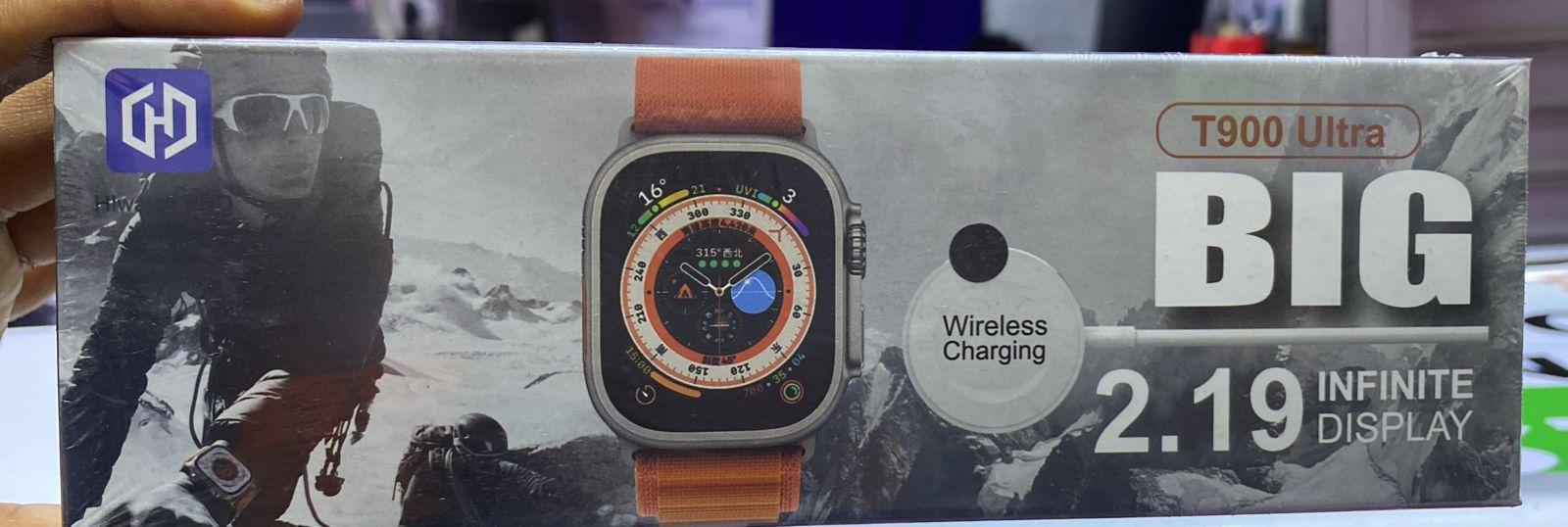 T900 BIG Smartwatch (2.09” Display, Wireless Charging).