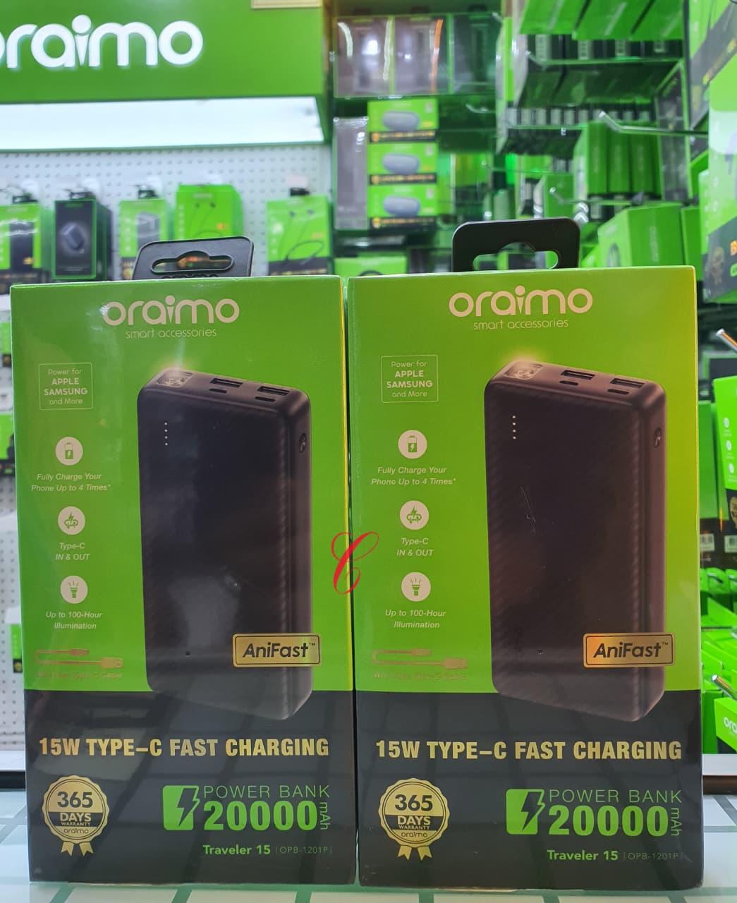 Traveler 15 Power Bank 20000mAh (15W Type-C Fast Charging)
